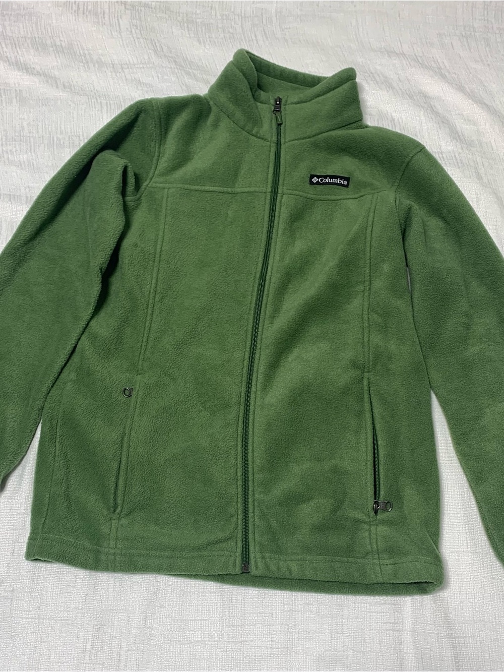 Columbia Kids Olive Green Full-Zip Fleece Jacket